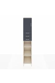 Hyperion Dolap 4 Raflı 3 Çekmeceli Tek Kapaklı 44x44x243 Aytaşı-Antrasit