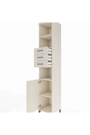 Hyperion Dolap 4 Raflı 3 Çekmeceli Tek Kapaklı 44x44x243 Aytaşı-Aytaşı