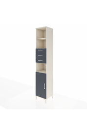 Hyperion Dolap 4 Raflı 3 Çekmeceli Tek Kapaklı 44x44x243 Aytaşı-Antrasit