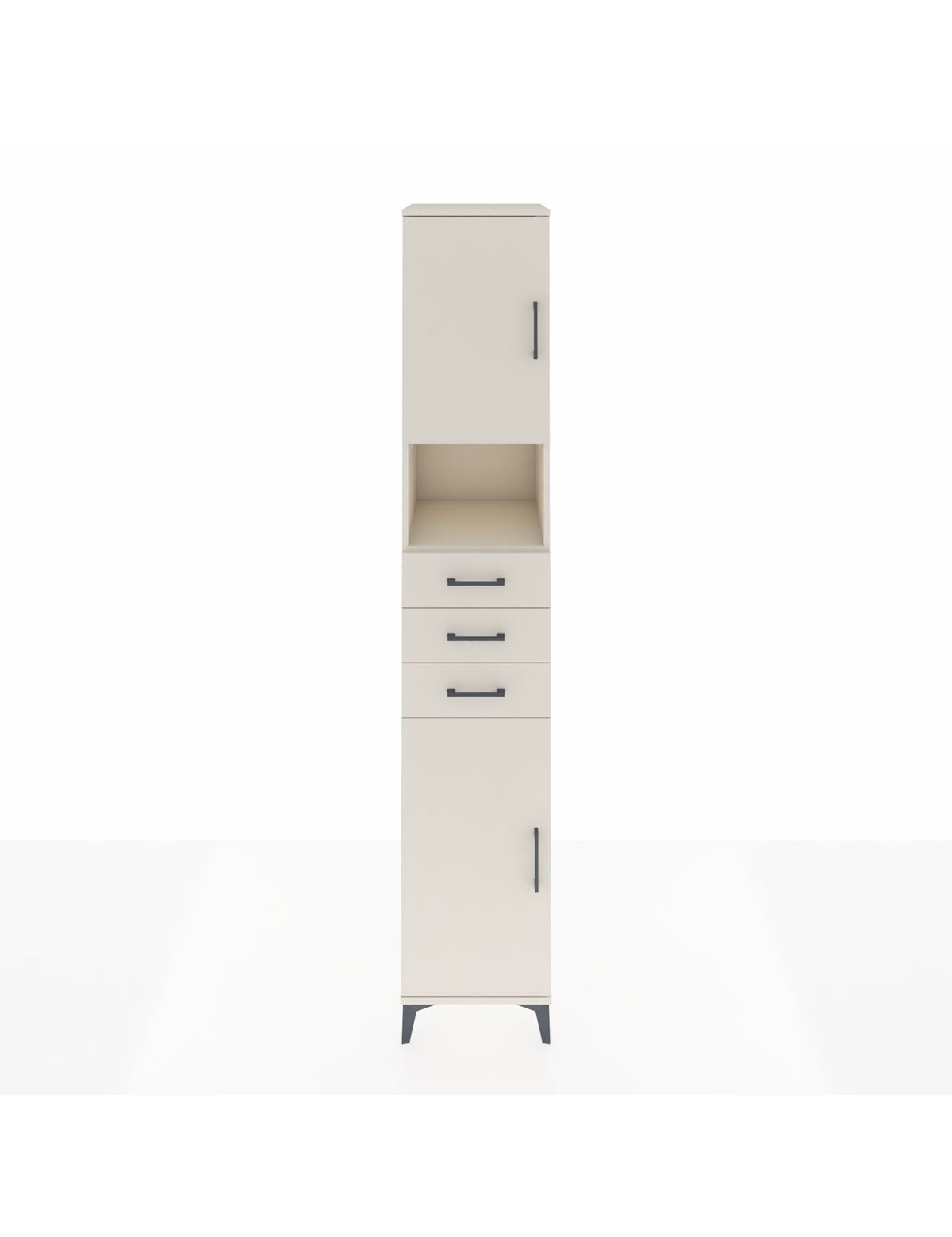 Hyperion Dolap 4 Raflı 3 Çekmeceli 2 Kapaklı 44x44x243 Aytaşı-Aytaşı