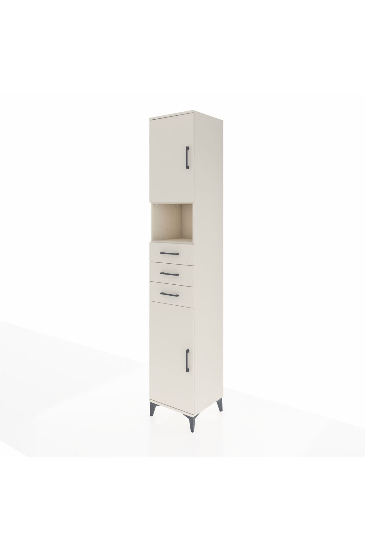 Hyperion Dolap 4 Raflı 3 Çekmeceli 2 Kapaklı 44x44x243 Aytaşı-Aytaşı