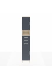 Hyperion Dolap 4 Raflı 3 Çekmeceli 2 Kapaklı 44x44x243 Aytaşı-Antrasit