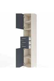 Hyperion Dolap 4 Raflı 3 Çekmeceli 2 Kapaklı 44x44x243 Aytaşı-Antrasit