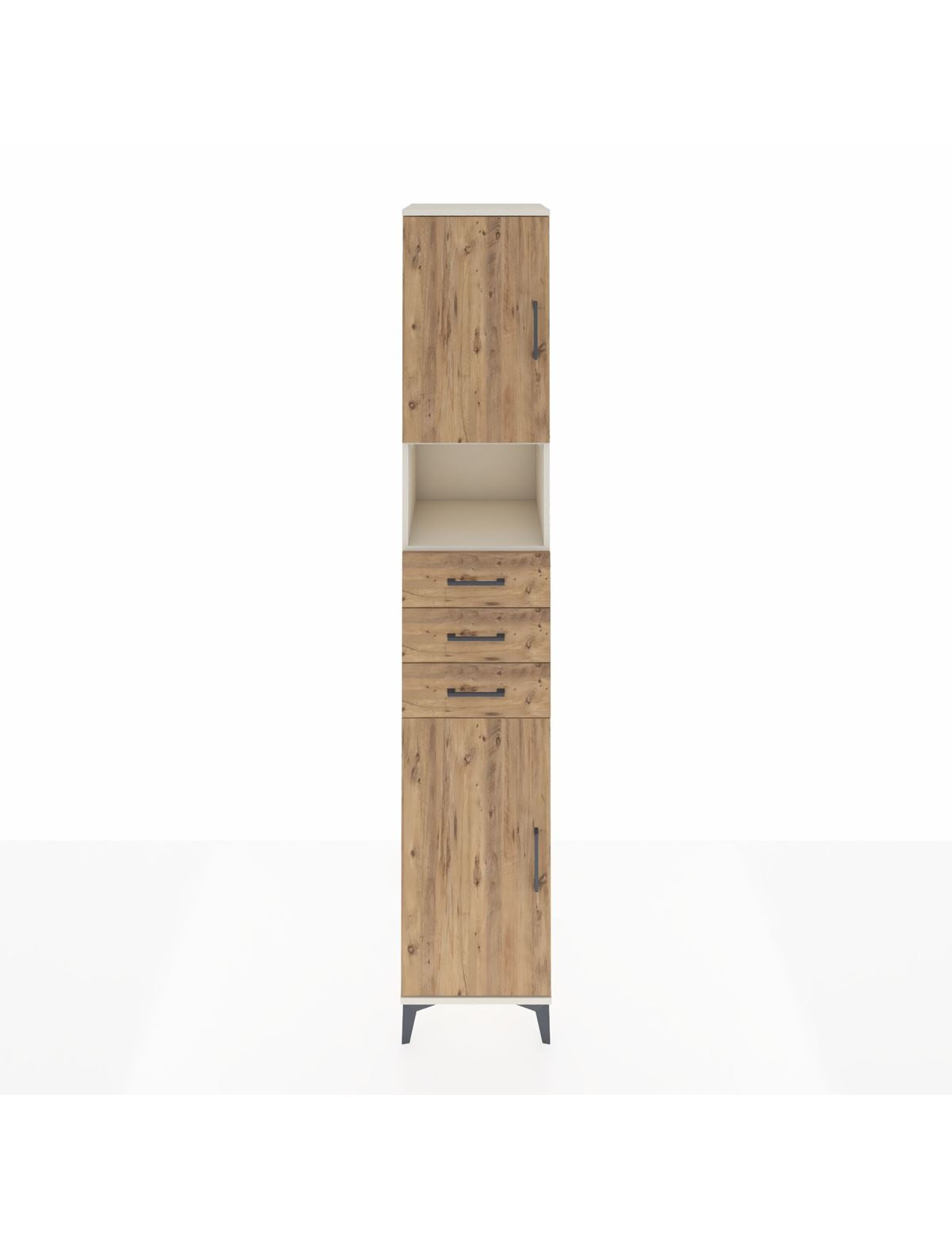 Hyperion Dolap 4 Raflı 3 Çekmeceli 2 Kapaklı 44x44x243 Aytaşı-Çam