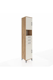 Hyperion Dolap 4 Raflı 3 Çekmeceli 2 Kapaklı 44x44x243 Çam-Aytaşı