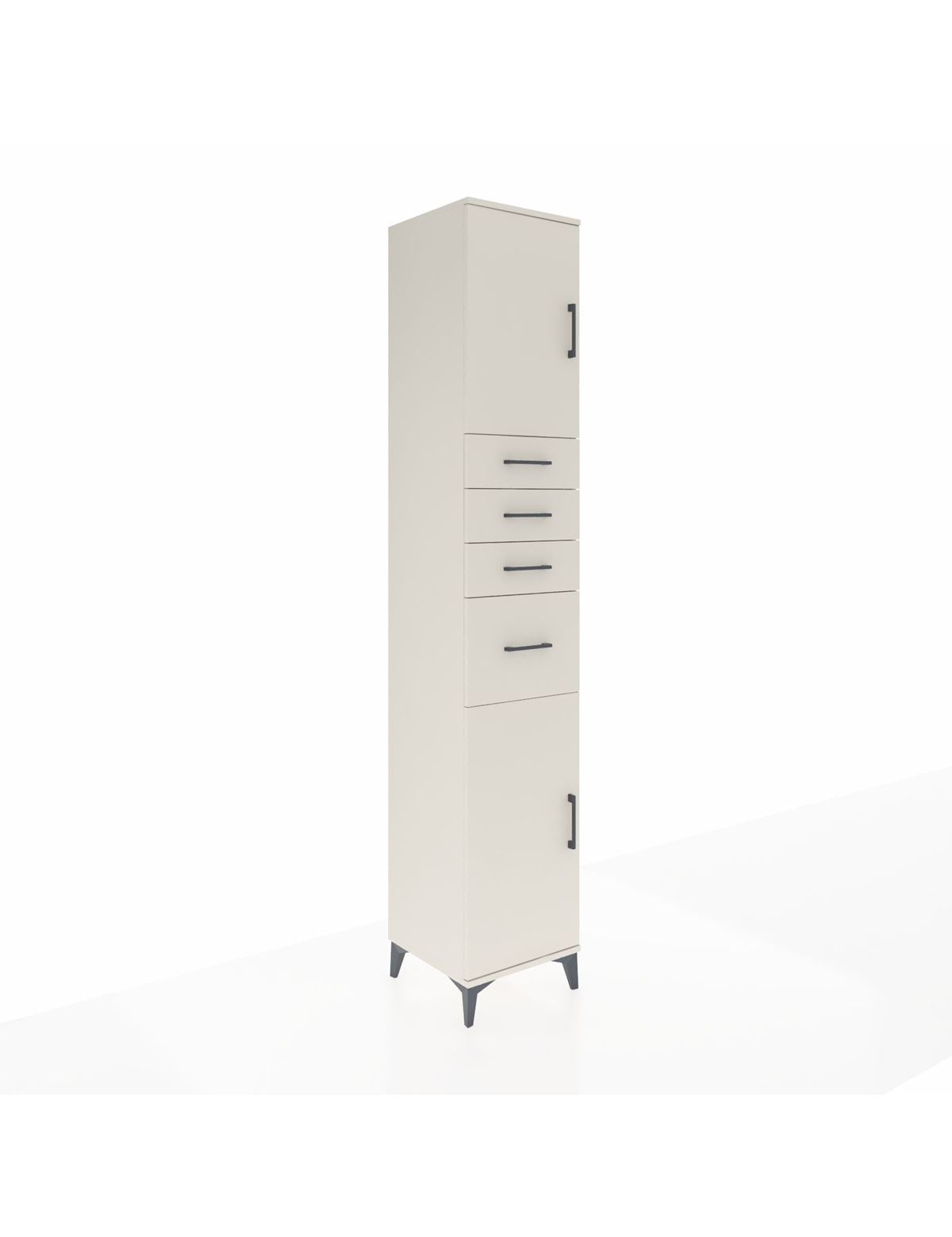 Hyperion Dolap 3 Raflı 4 Çekmeceli 2 Kapaklı 44x44x243 Aytaşı-Aytaşı