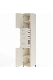 Hyperion Dolap 3 Raflı 4 Çekmeceli 2 Kapaklı 44x44x243 Aytaşı-Aytaşı