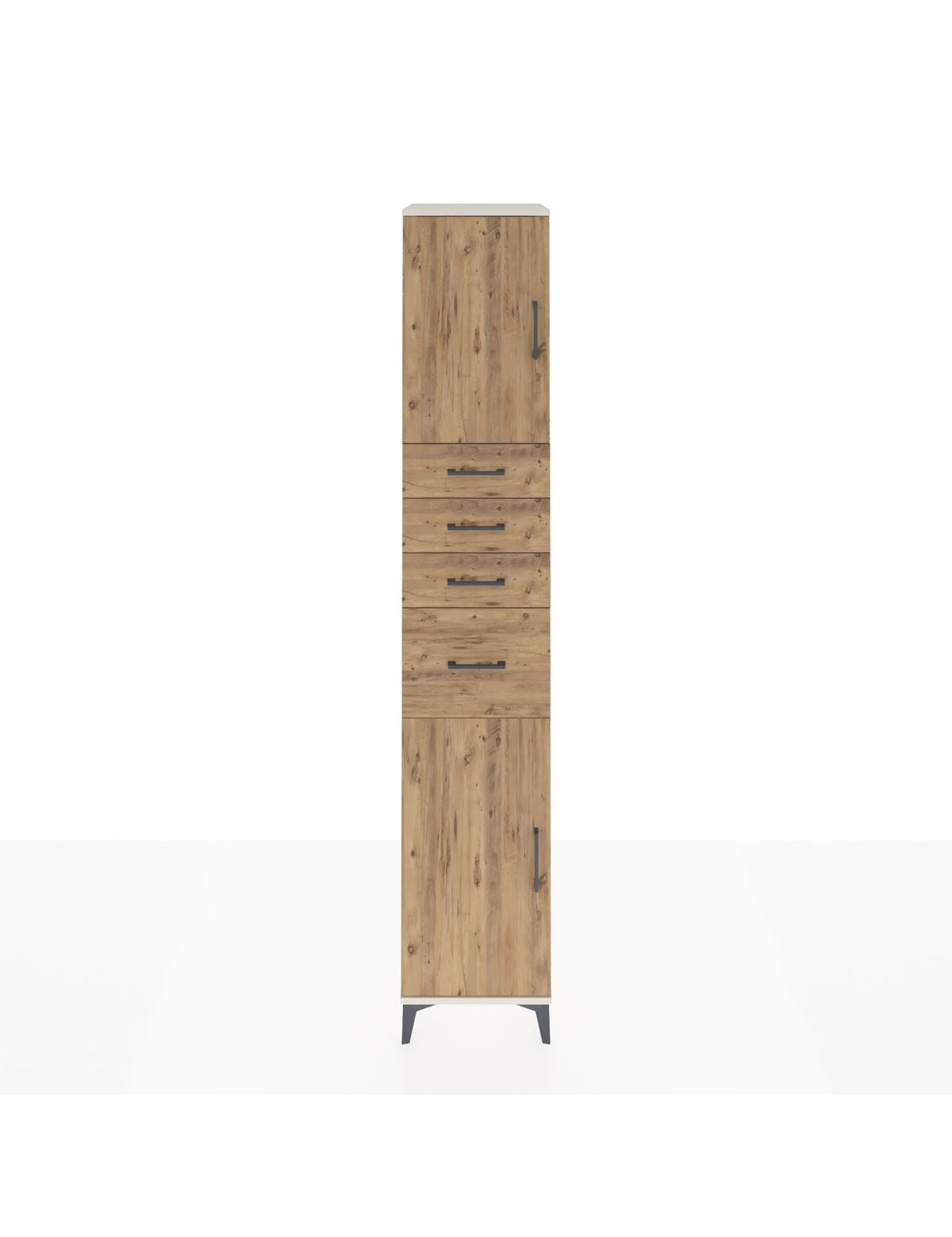 Hyperion Dolap 3 Raflı 4 Çekmeceli 2 Kapaklı 44x44x243 Aytaşı-Çam