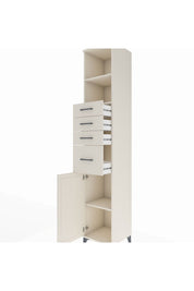 Hyperion Dolap 3 Raflı 4 Çekmeceli Tek Kapaklı 44x44x243 Aytaşı-Aytaşı