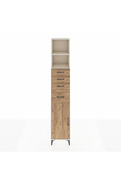 Hyperion Dolap 3 Raflı 4 Çekmeceli Tek Kapaklı 44x44x243 Aytaşı-Çam