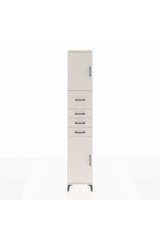 Hyperion Dolap 3 Raflı 4 Çekmeceli 2 Kapaklı 44x44x243
