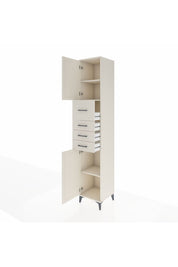 Hyperion Dolap 3 Raflı 4 Çekmeceli 2 Kapaklı 44x44x243 Aytaşı-Aytaşı