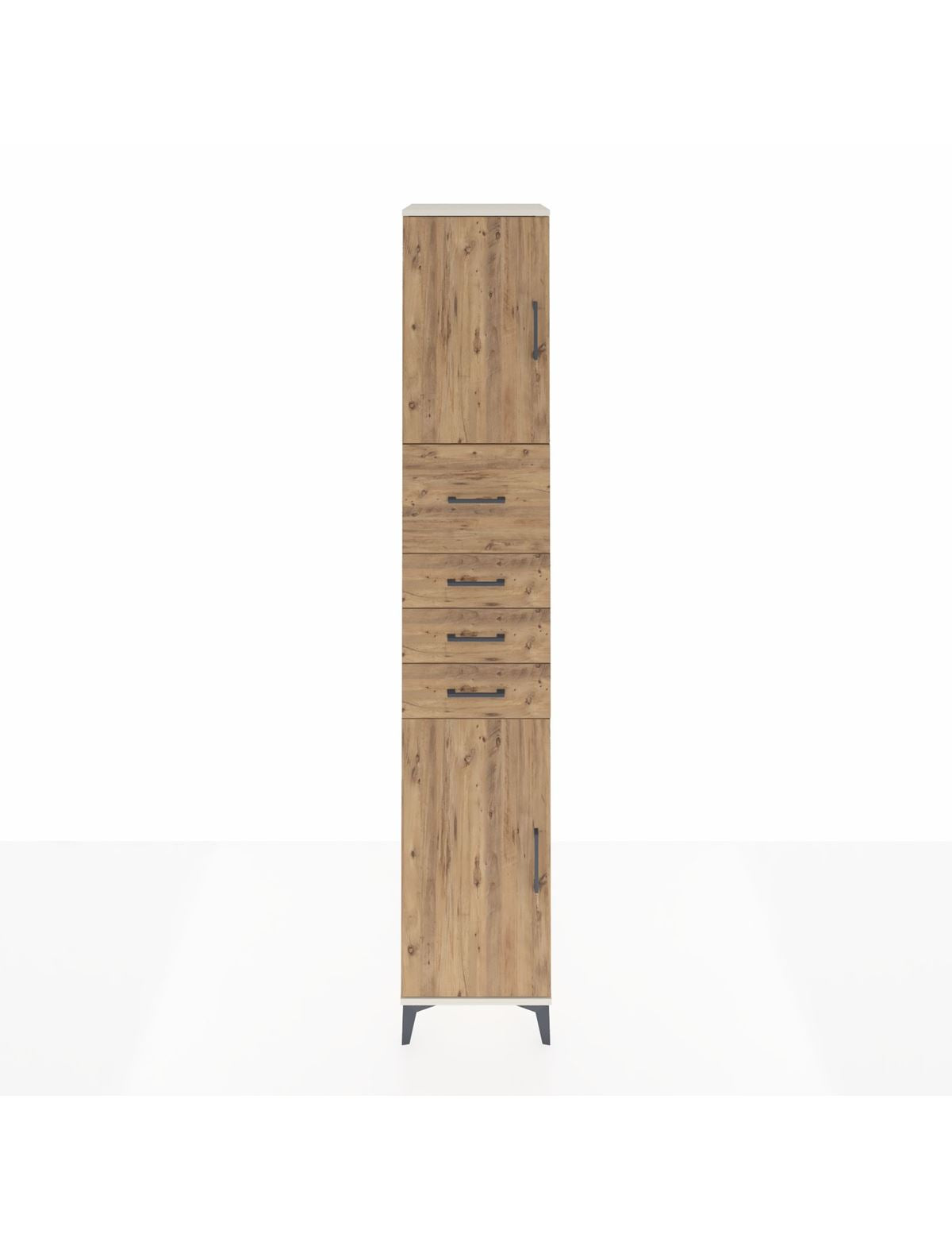 Hyperion Dolap 3 Raflı 4 Çekmeceli 2 Kapaklı 44x44x243 Aytaşı-Çam