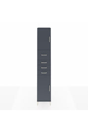 Hyperion Dolap 3 Raflı 4 Çekmeceli 2 Kapaklı 44x44x243 Antrasit-Antrasit