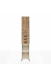 Hyperion Dolap 3 Raflı 4 Çekmeceli Tek Kapaklı 44x44x243 Aytaşı-Çam