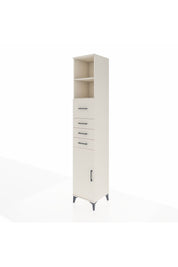 Hyperion Dolap 3 Raflı 4 Çekmeceli Tek Kapaklı 44x44x243 Aytaşı-Aytaşı