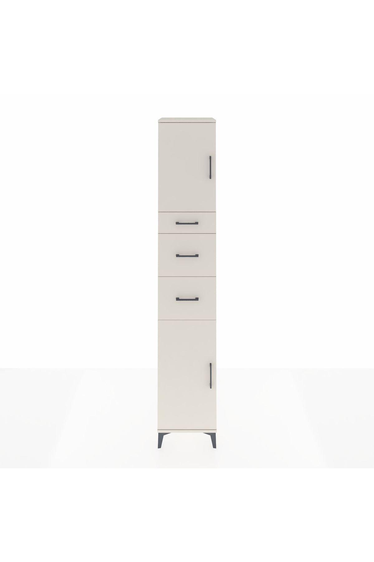 Hyperion Dolap 3 Raflı 3 Çekmeceli 2 Kapaklı 44x44x243 Aytaşı-Aytaşı