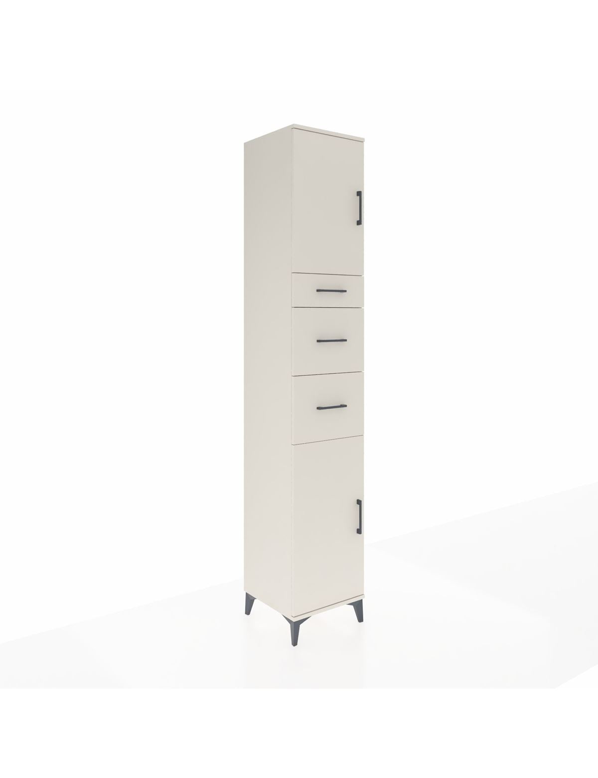 Hyperion Dolap 3 Raflı 3 Çekmeceli 2 Kapaklı 44x44x243 Aytaşı-Aytaşı