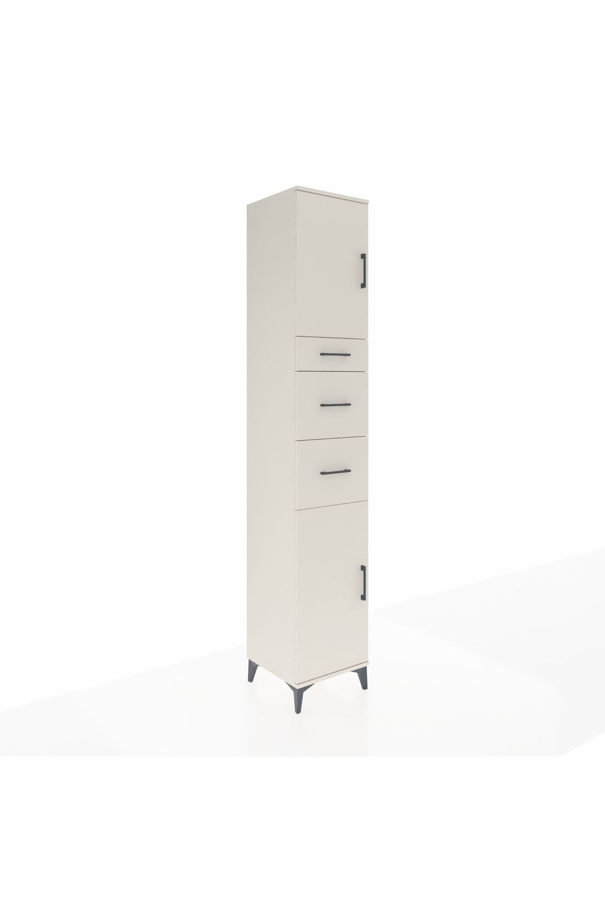 Hyperion Dolap 3 Raflı 3 Çekmeceli 2 Kapaklı 44x44x243 Aytaşı-Aytaşı