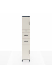 Hyperion Dolap 3 Raflı 3 Çekmeceli 2 Kapaklı 44x44x243 Antrasit-Aytaşı