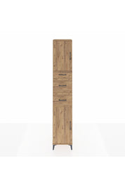 Hyperion Dolap 3 Raflı 3 Çekmeceli 2 Kapaklı 44x44x243 Çam-Çam