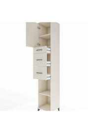 Hyperion Dolap 3 Raflı 3 Çekmeceli Tek Kapaklı 44x44x243 Aytaşı-Aytaşı