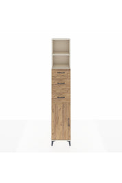 Hyperion Dolap 3 Raflı 3 Çekmeceli Tek Kapaklı 44x44x243 Aytaşı-Çam