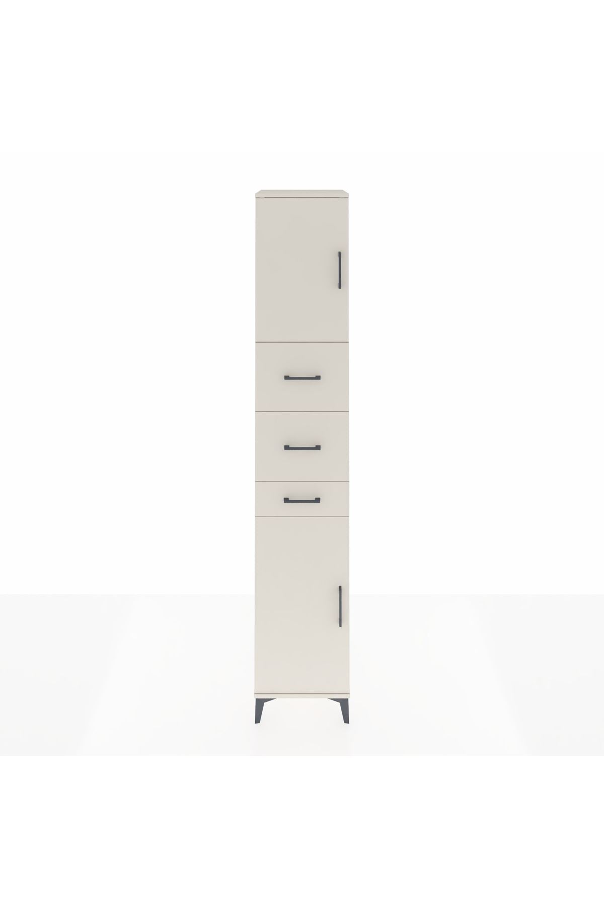 Hyperion Dolap 3 Raflı 3 Çekmeceli 2 Kapaklı 44x44x243 Aytaşı-Aytaşı