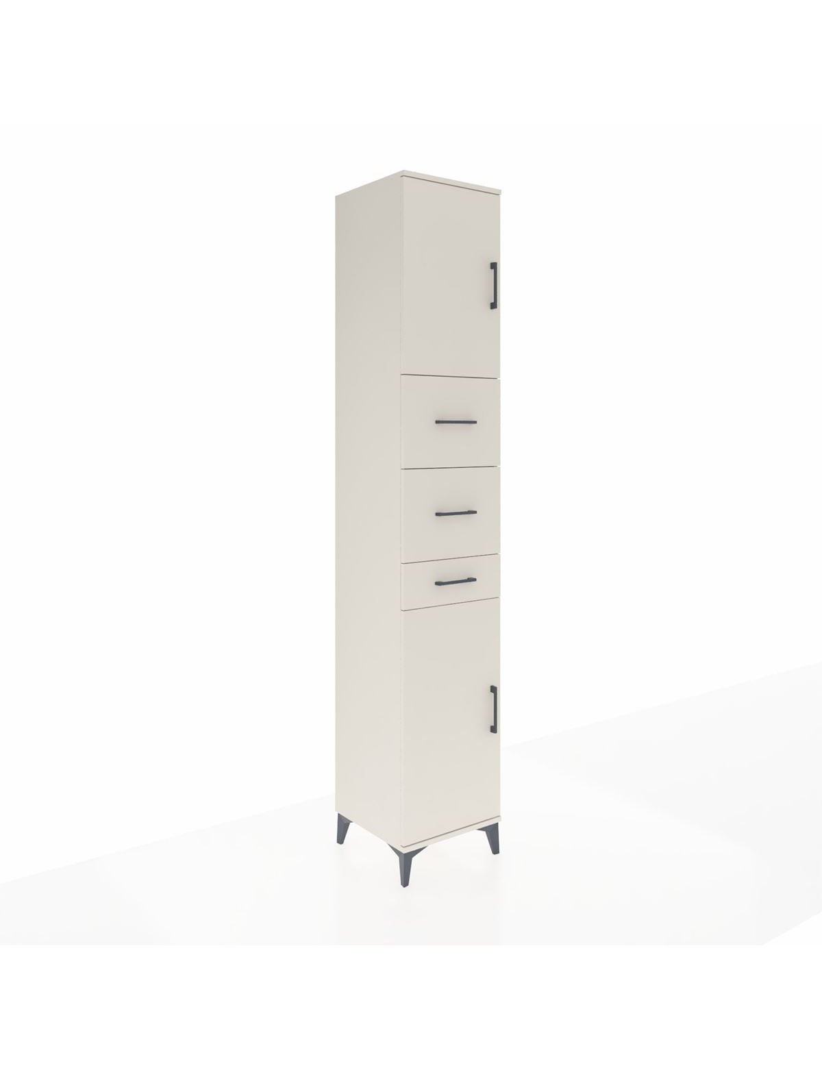 Hyperion Dolap 3 Raflı 3 Çekmeceli 2 Kapaklı 44x44x243 Aytaşı-Aytaşı