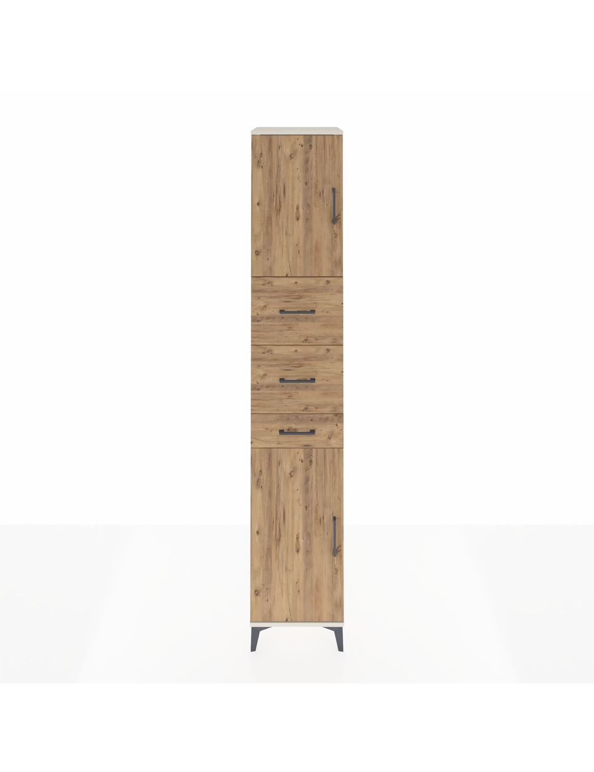 Hyperion Dolap 3 Raflı 3 Çekmeceli 2 Kapaklı 44x44x243 Aytaşı-Çam