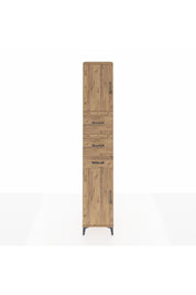 Hyperion Dolap 3 Raflı 3 Çekmeceli 2 Kapaklı 44x44x243 Çam-Çam