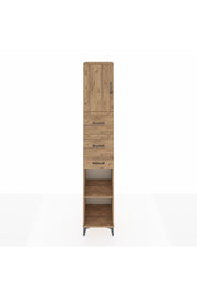 Hyperion Dolap 3 Raflı 3 Çekmeceli Tek Kapaklı 44x44x243 Çam-Çam