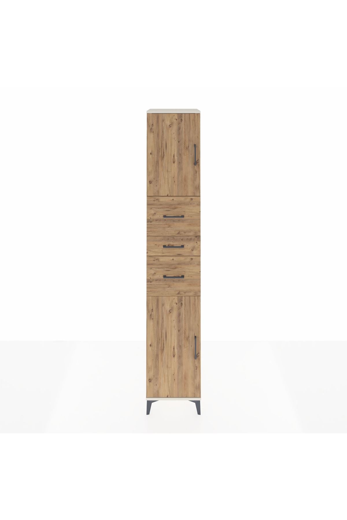 Hyperion Dolap 3 Raflı 3 Çekmeceli 2 Kapaklı 44x44x243 Aytaşı-Çam