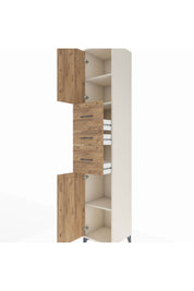 Hyperion Dolap 3 Raflı 3 Çekmeceli 2 Kapaklı 44x44x243 Aytaşı-Çam