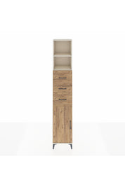 Hyperion Dolap 3 Raflı 3 Çekmeceli Tek Kapaklı 44x44x243 Aytaşı-Çam