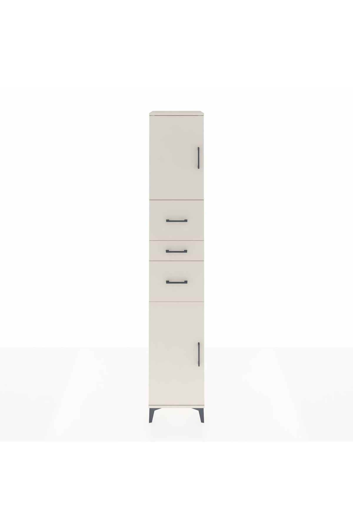 Hyperion Dolap 3 Raflı 3 Çekmeceli 2 Kapaklı 44x44x243 Aytaşı-Aytaşı