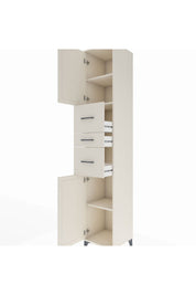 Hyperion Dolap 3 Raflı 3 Çekmeceli 2 Kapaklı 44x44x243 Aytaşı-Aytaşı