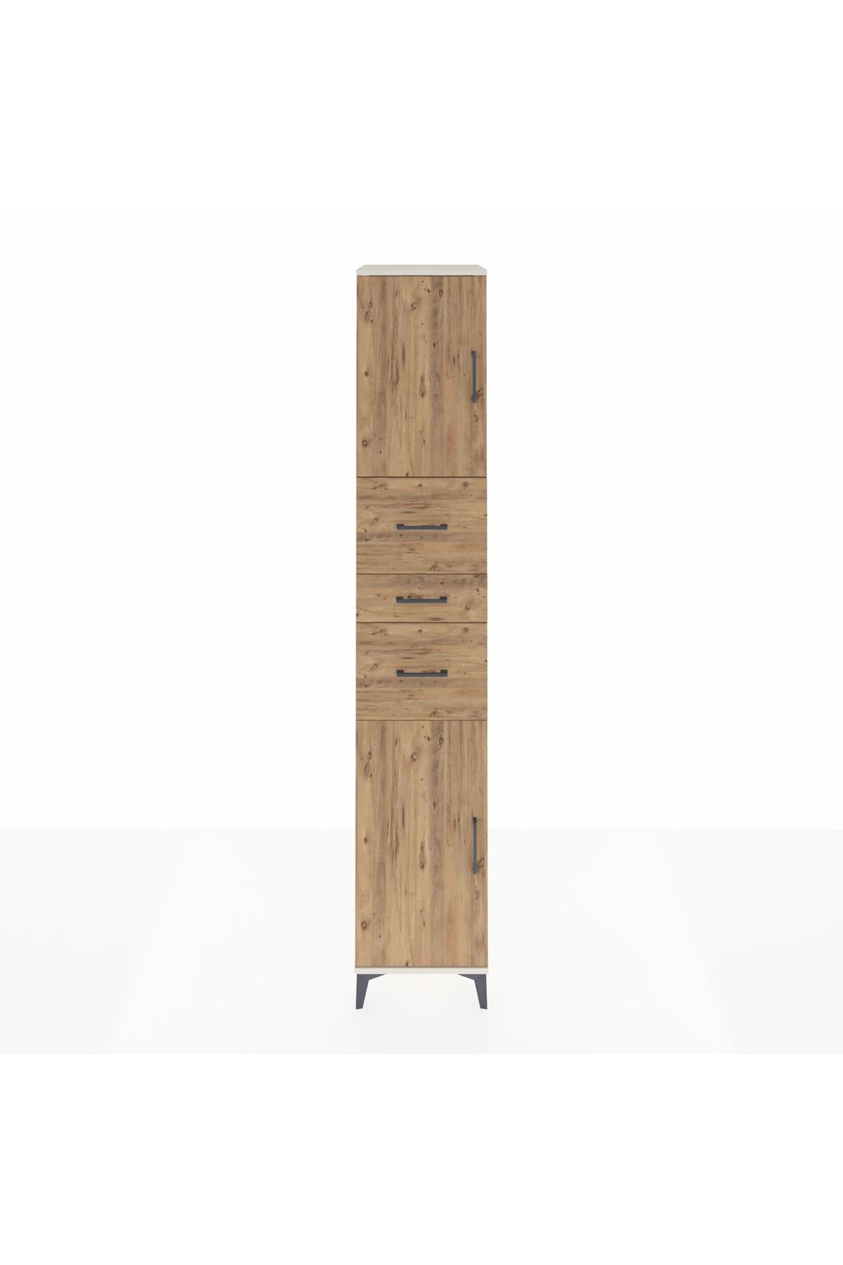 Hyperion Dolap 3 Raflı 3 Çekmeceli 2 Kapaklı 44x44x243 Aytaşı-Çam