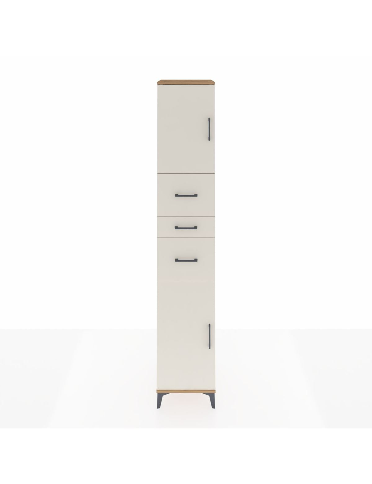 Hyperion Dolap 3 Raflı 3 Çekmeceli 2 Kapaklı 44x44x243 Çam-Aytaşı