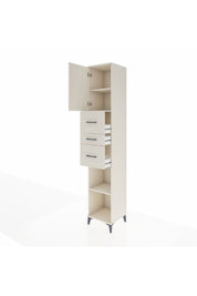 Hyperion Dolap 3 Raflı 3 Çekmeceli Tek Kapaklı 44x44x243 Aytaşı-Aytaşı