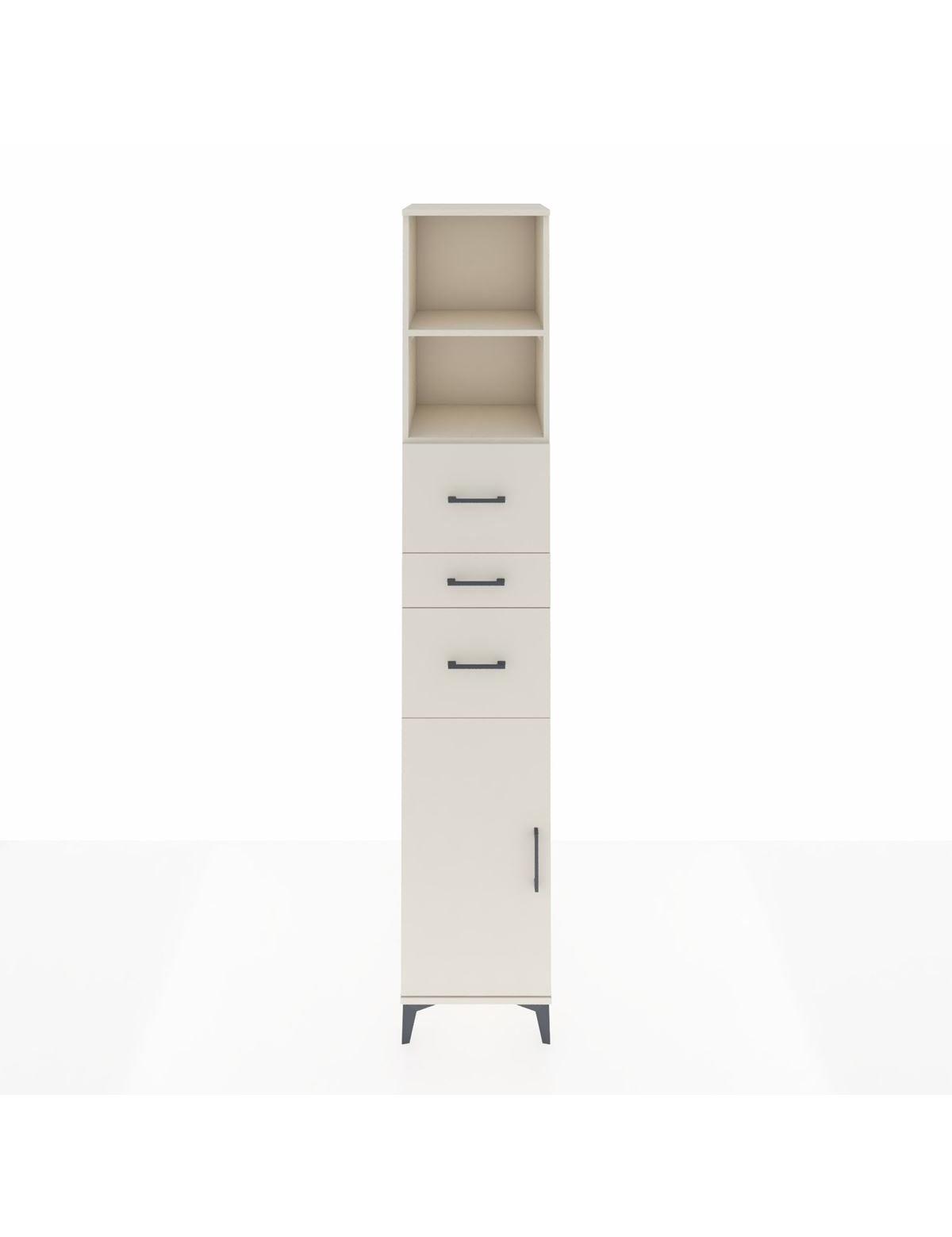 Hyperion Dolap 3 Raflı 3 Çekmeceli Tek Kapaklı 44x44x243 Aytaşı-Aytaşı