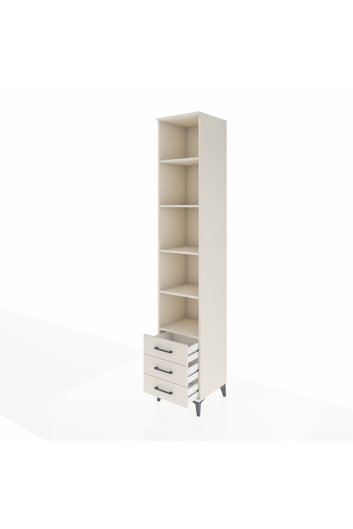 Hyperion Dolap 5 Raflı 3 Çekmeceli 44x44x243 Aytaşı-Aytaşı