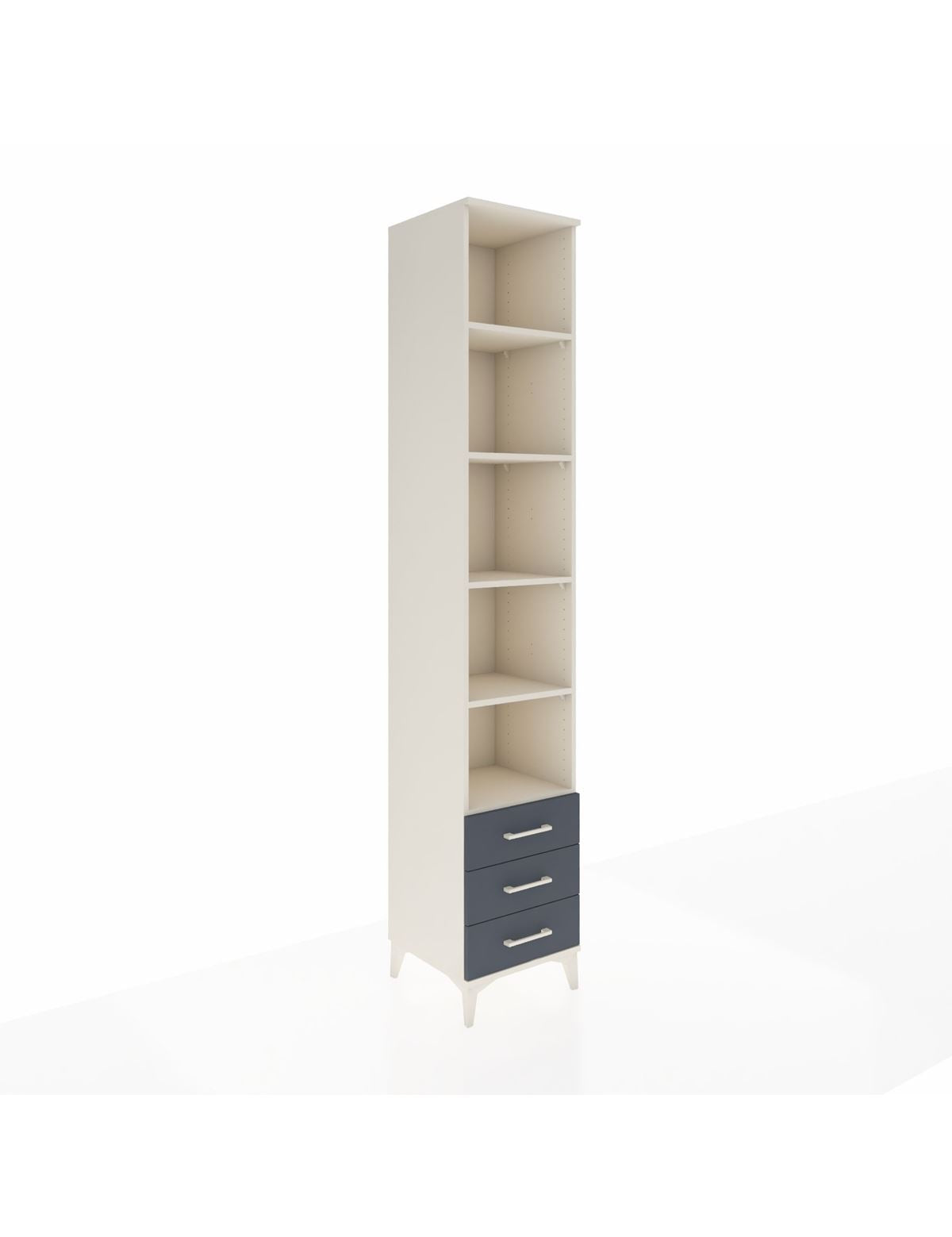 Hyperion Dolap 5 Raflı 3 Çekmeceli 44x44x243 Aytaşı-Antrasit