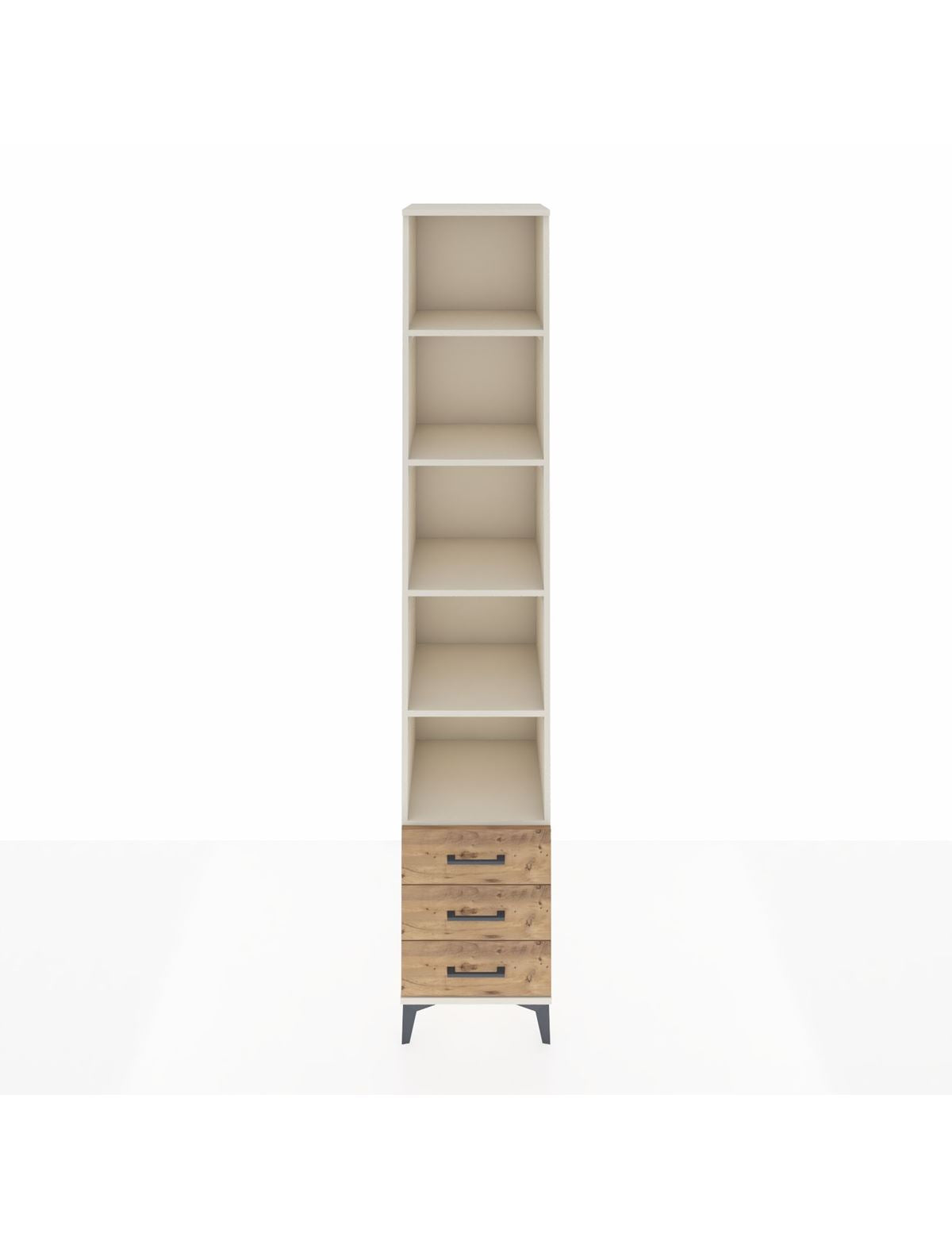 Hyperion Dolap 5 Raflı 3 Çekmeceli 44x44x243 Aytaşı-Çam