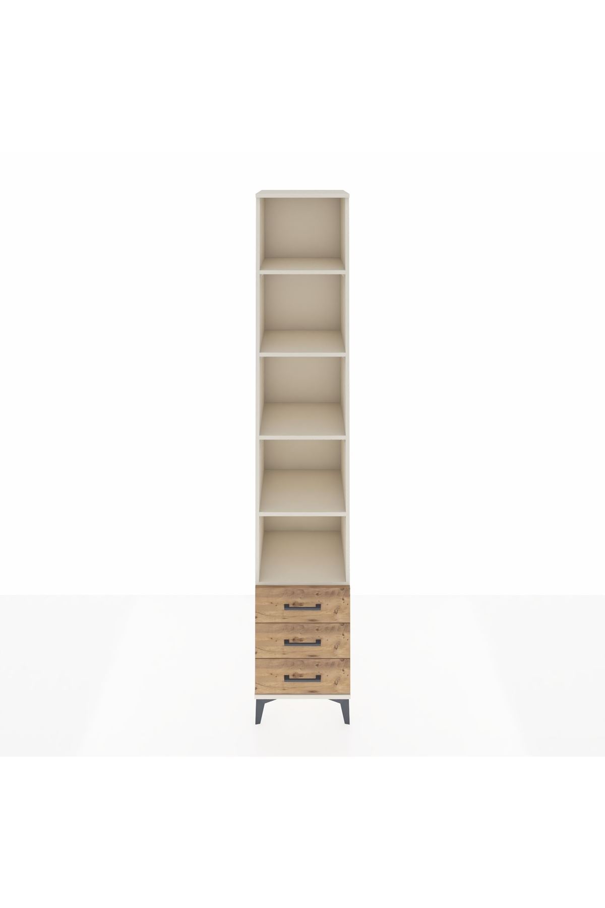 Hyperion Dolap 5 Raflı 3 Çekmeceli 44x44x243 Aytaşı-Çam