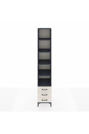 Hyperion Dolap 5 Raflı 3 Çekmeceli 44x44x243 Antrasit-Aytaşı