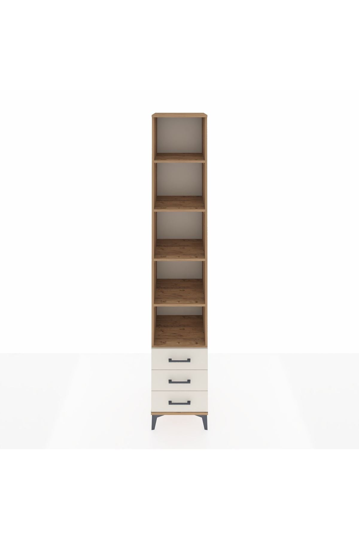 Hyperion Dolap 5 Raflı 3 Çekmeceli 44x44x243 Çam-Aytaşı