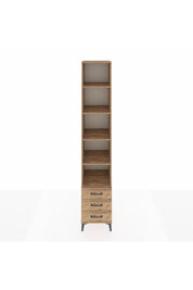 Hyperion Dolap 5 Raflı 3 Çekmeceli 44x44x243 Çam-Çam