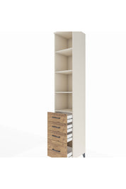 Hyperion Dolap 4 Raflı 4 Çekmeceli 44x44x243 Aytaşı-Çam