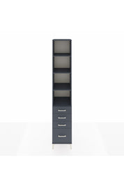 Hyperion Dolap 4 Raflı 4 Çekmeceli 44x44x243 Antrasit-Antrasit